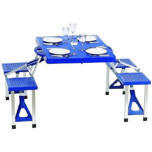 Buy MaxamÂ® Foldable Picnic Table FOLDABLE ABS PICNIC TABLE by Roger Enterprises