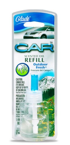 Glade Auto Scented Oil Automotive Car Vent Air Freshener Refill, Outdoor Fresh