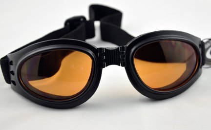 Orange Lens Goggles Sunglasses Goth Anime Cosplay Biker