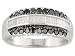 .50CTW WHITE AND IRRADIATED BLACK DIAMOND STERLING SILVER RING