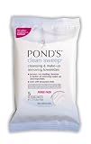 Ponds Cleansing & Make Up Remover Towelette, 5 ct (Case Pack of 24)