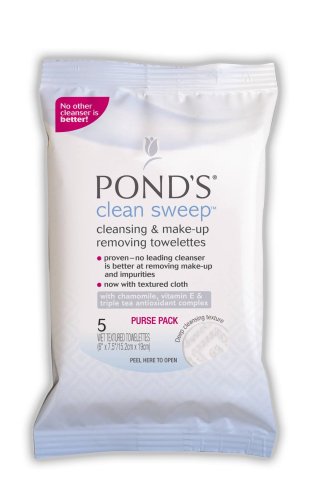 Ponds Cleansing & Make Up Remover Towelette, 5 ct (Case Pack of 24)