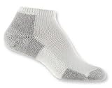 Thorlo Unisex Thick Cushion Running Mini-Crew Sock, White/Phat 11