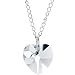 Austrian Crystal Heart April Birthstone Necklace MADE WITH SWAROVSKI ELEMENTS