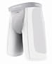 Shock Doctor Men's Power Pro Sliding Short with Cup Pocket (Large, White)