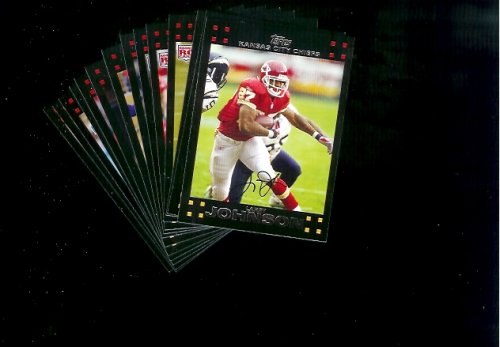 2007 Topps Kansas City Chiefs Football Cards Team Set (14 Cards) - Includes Larry Johnson, Tony Gonzalez and Damon Huard