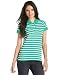 Short Sleeve Stretch Pique Bi-Color Striped Polo