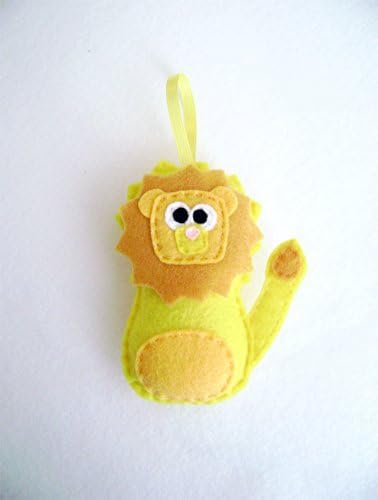 Felt Christmas Ornament - Lambert the Lion - Made to Order