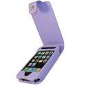 igadgitz PU Leder Tasche Schutzhülle Etui Case Hülle Handytasche aufklappbar in Lila für Apple iPhone 3G & 3GS 8gb 16gb & 32gb + abnehmbare Gürtelbefestigung + Display Schutzfolie