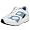 White/Blue Leather/White Mesh