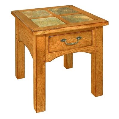 Cheyenne End Table in Golden Oak