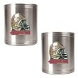 San Francisco 49ers 2pc Stainless Steel Can Holder Set- Helmet Logo NFL Football