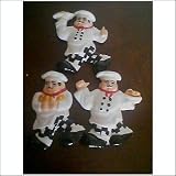  : Set of 3 Chef Magnets