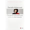 Ce que je n'accepte pas