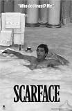 Scarface Hot Tub Bw - Artist: Movie Poster - Art Print on Canvas - Image Size: 0.00 by 0.00 inches Art Print on Canvas