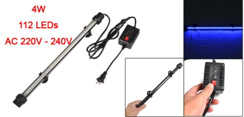 Como Blue Light 4W 112 LEDs Aquarium Lighting Submarine Lamp w Transformer