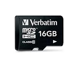 Produkt-Bild: Verbatim 16GB MicroSDHC Flash Speicherkarte, schwarz