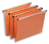 Esselte Orgarex Suspension File Kraft Square Base 30mm Capacity A4 Orange Ref 10103 A4 [Pack 25]