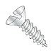 #12 x 1 1/4" Type A Self-Tapping Screws/Slotted/Flat Head/Steel/Zinc (Carton: 3,500 pcs)