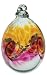 Kitras Art Glass Mini-easter EGG Gold & Pink Hand-blown Art Glass-ornament 3.25