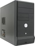 AC400-M02B-P AQTech 400W電源搭載 マイクロATX PCケース ブラック (黒)