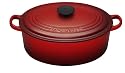 Le Creuset Cast Iron Oval Casserole, Cerise, 29 cm