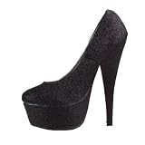 Produkt-Bild: Damen Schuhe, PUMPS, HIGH HEELS PLATEAU STILETTO, L-62, Synthetik