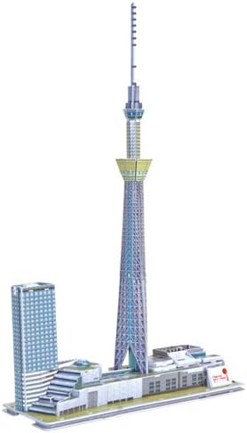 MobileSharp® B1883-22 Tokyo Sky Tree Tower 3D Puzzle, 117-Pieces