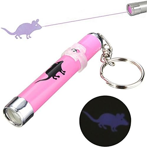 Interactive led Training Funny Cat Play Toy Laser Pointer Pen Mouse Animation
