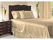 Luxury Queen Size Satin Fitted Sheet - Champagne
