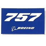 757 Blue Sticker