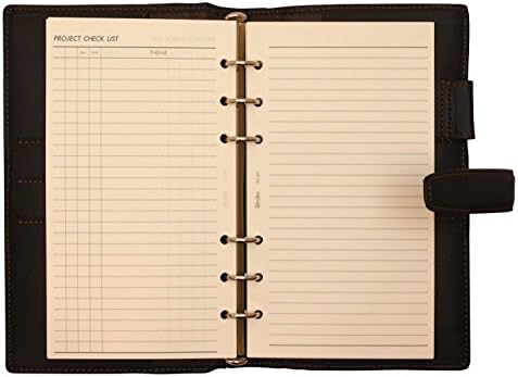 Bible size breath IV ring inner diameter 15mm [chocolate] system notebook binder No.BA95-3