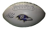 Anquan Boldin Autographed Baltimore Ravens Logo Football, Florida State Seminoles, Proof Photo of Anquan Signing for Us.
