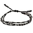 FOJO's Adjustable Hill Tribe Triple Strand Silver Bead Bracelet