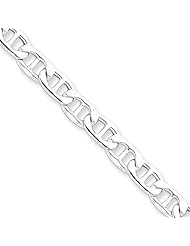 6mm, Sterling Silver, Hollow Anchor Chain, 24 inch