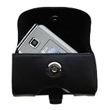 Horizontal Leather Case with Belt Clip/Loop for the LG CU575 TraX