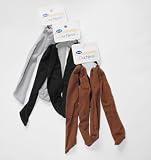 Goody, Jersey Headwrap w/ Tails (3 Pack) Brown, Black & Gray