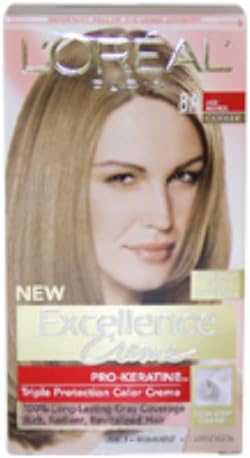 L'Oreal Paris - Excellence Creme Pro - Keratine # 8A Ash Blonde - Cooler (1 Application) *** Product Description: Excellence Creme Pro - Keratine # 8A Ash Blonde - Cooler By L'Oreal Paris For Unisex - 1 Application Hair Colorexcellence'S Extra-Pr ***
