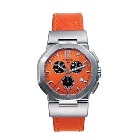 Cerruti - CT057391002 - Montre Homme - Quartz - Analogique - Chronographe - Bracelet Cuir Orange
