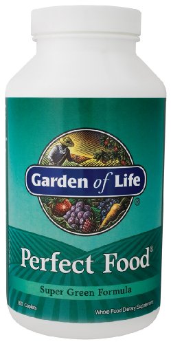 Garden of Life Perfect Food Super Green Formula, Caplets, 300-Count Bottle