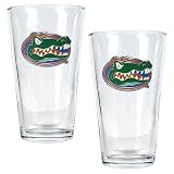 Florida Gators 2pc Pint Ale Glass Set NCAA College Athletics