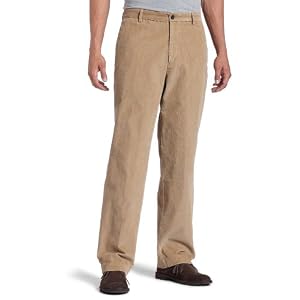 Dockers Mens Corduroy Khaki D3 Classic Fit Flat Front Pant