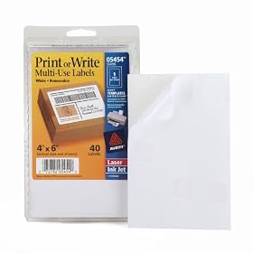 Multi-Use Labels - 4Lx6W" (2-pk.) by Avery