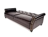 Dorel Home Products 5432 096 Milan Sofa Bed Sleeper, Brown