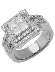 Quattour for Amoro Diamond Ring in 18kt White Gold