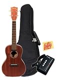 Kala KA-MK-C Makala Concert Ukulele Bundle with Gig Bag, Cherub Tuner, and Polishing Cloth