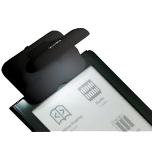 Kandle LED Book Light in Black, with new WideLip grip designed for the Amazon Kindle, Sony Reader and other eBook readers (Ships Free with Super Saver Shipping)