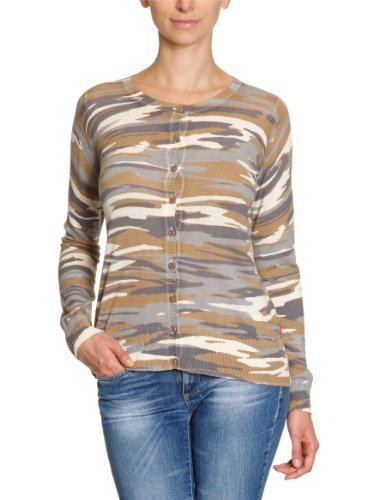 Jackpot Damen Strickjacke Regular Fit, Camouflage A41003001 Pipina, Gr. 42 (XL), Mehrfarbi Preisvergleich