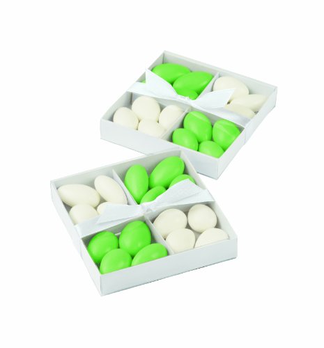 Wilton 415-0405 White Candy Compartment Box Kit, 20 Count