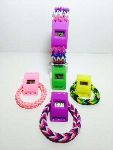 New!! Rainbow Loom Digital Band Watch Includes 4 Interchangeble Watches with 300 BANDS,30 Clips